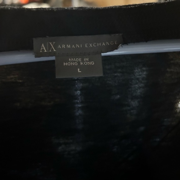 Armani Exchange semi-sheer print top - Picture 2 of 3